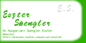 eszter spengler business card